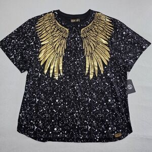 Switch Remarkable Men's Black/White With Gold Wings T-Shirt Size 4XL NWT